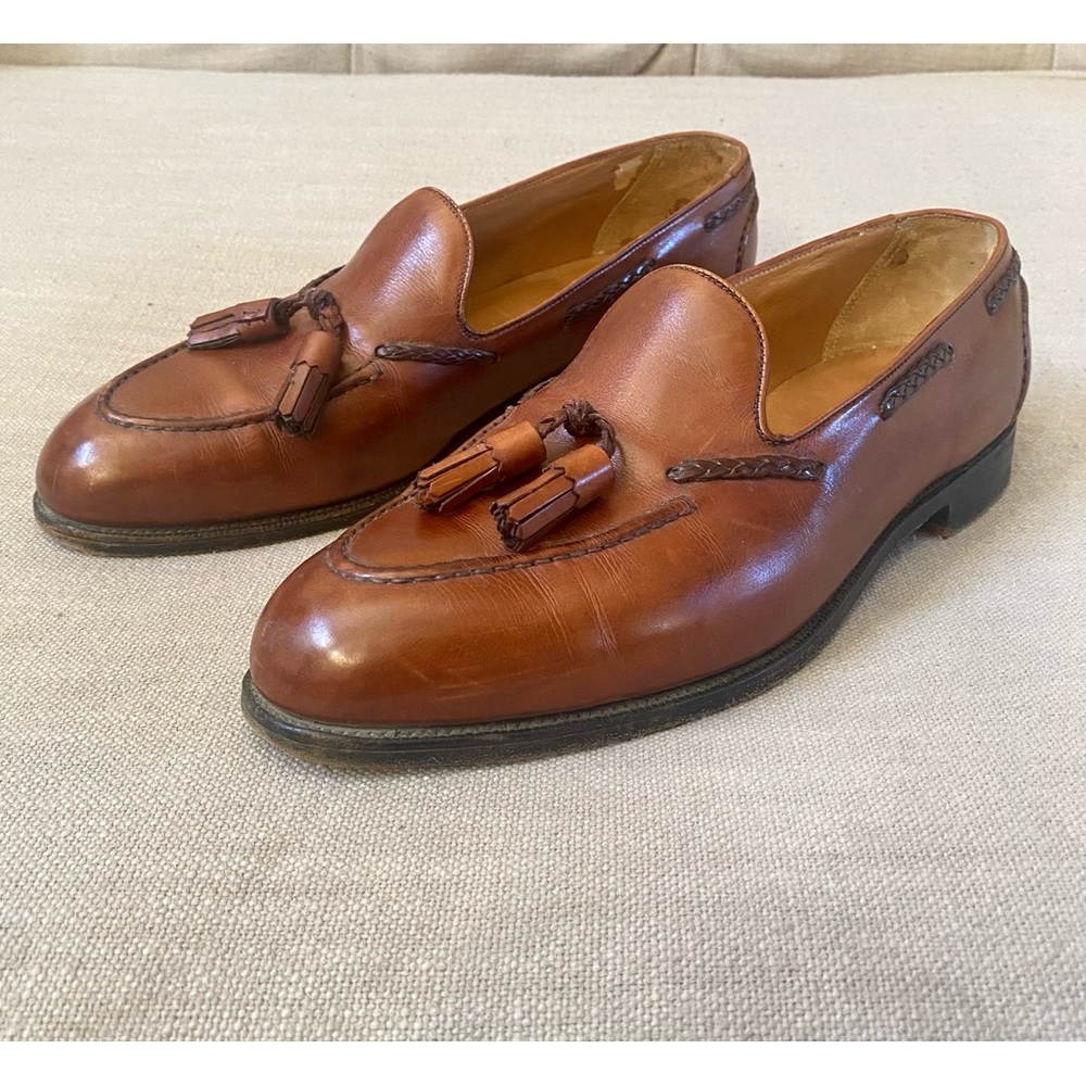 Edward Green x Paul Stuart’s Belgravia tan tassel loafer - UK 9.5 D